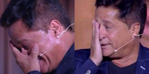 Leonardo chora ao cantar música em homenagem ao irmão, Leandro