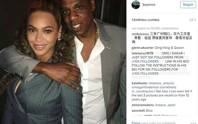 A cantora pop americana Beyoncé tem nada menos que 82,5 milhões seguidores
