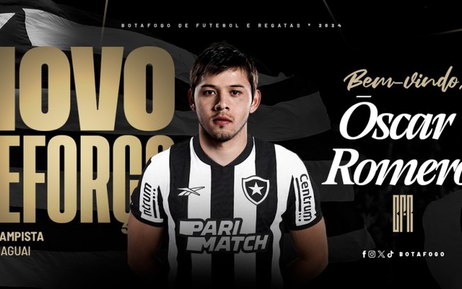 Botafogo anuncia oficialmente a contratação de Óscar Romero