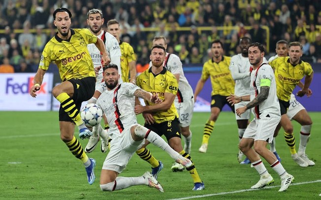 Borussia Dortmund e Milan empatam sem gols na Alemanha