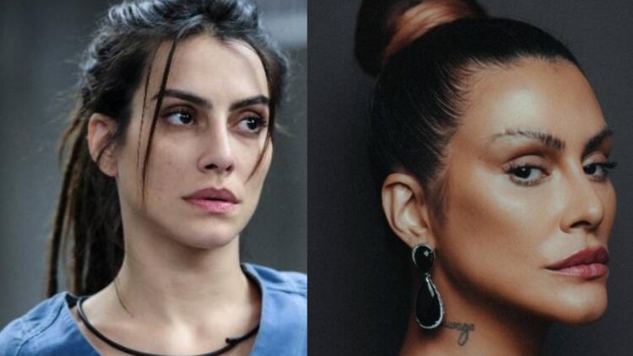 A atriz em 2016 e 2021 A atriz em 2016 e 2021