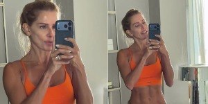 Deborah Secco exibe barriga chapada e impressiona em clique