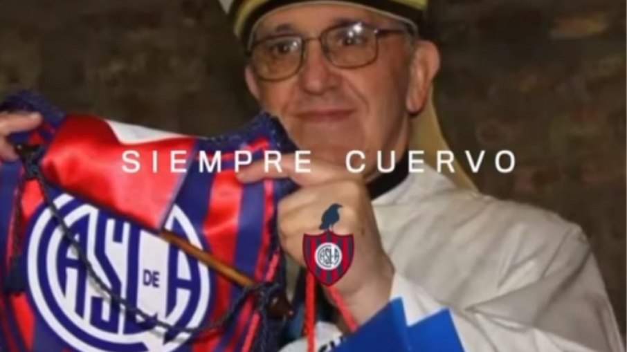 O San Lourenzo postou homenagem ao Papa em suas redes sociais O San Lourenzo postou homenagem ao Papa em suas redes sociais