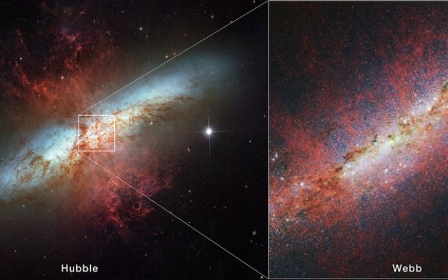 Destaque da NASA: Galáxia do Cigarro é foto astronômica do dia