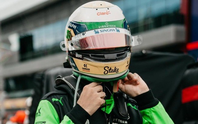 Piloto brasileiro Gabriel Bortoleto, da equipe Sauber F1