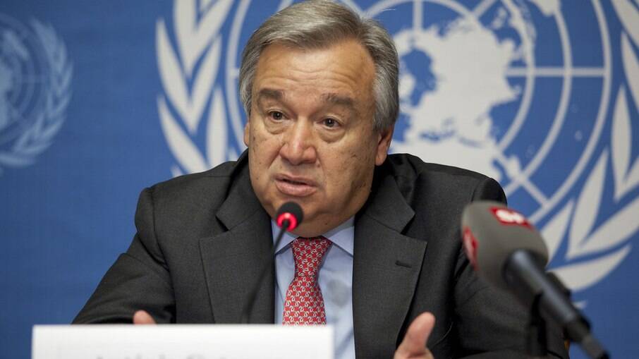 António Guterres em pronunciamento na ONU