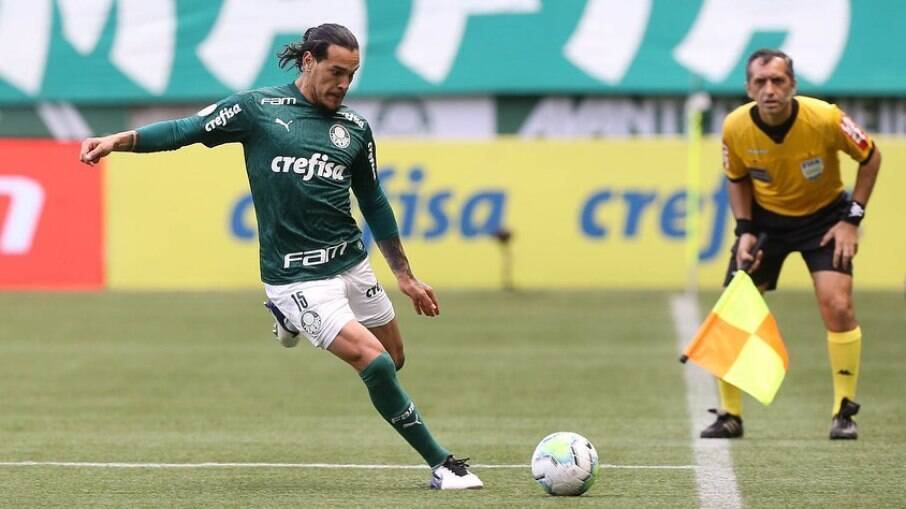 Gustavo Gomez em ação pelo Palmeiras