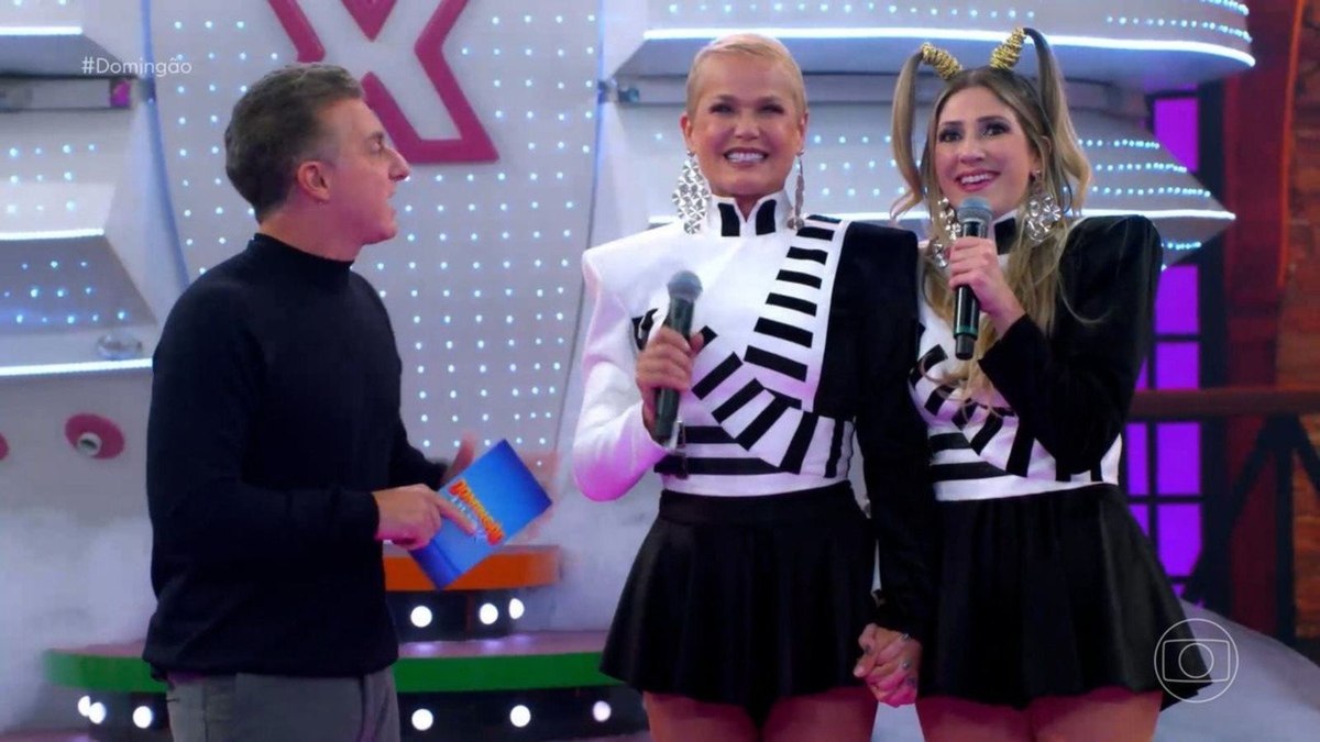 Xuxa e Dani Calabresa surpreenderam o público no 'Domingão com Huck'