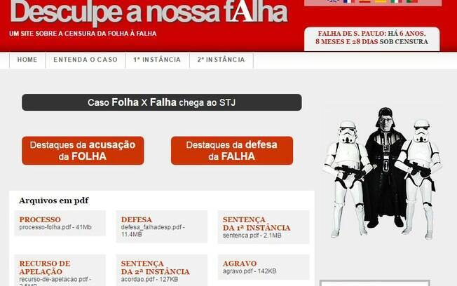 Criadores da 'Falha de S.Paulo' criaram site para explicar o imbróglio judicial que foi parar no STJ