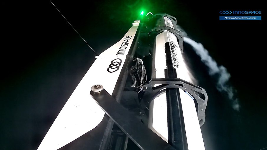 Foguete HANBIT-Nano, no Centro de Lançamento de Alcântara (CLA), no Maranhão