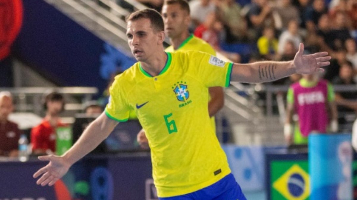 Marcel é o artilheiro do Brasil na Copa do Mundo de Futsal