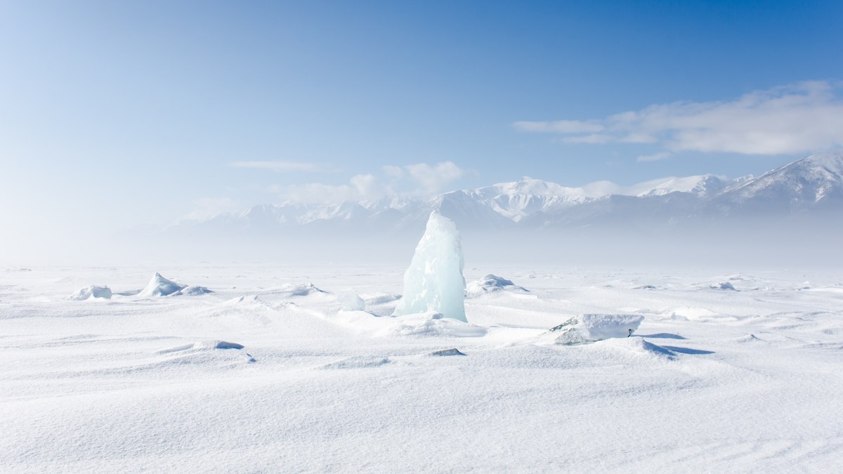 Lake Baikal, na região da Siberia, na Russia