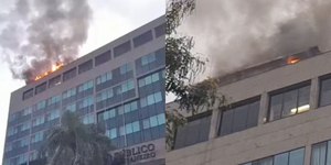 Incêndio atinge sede do Ministério Público no Centro do Rio