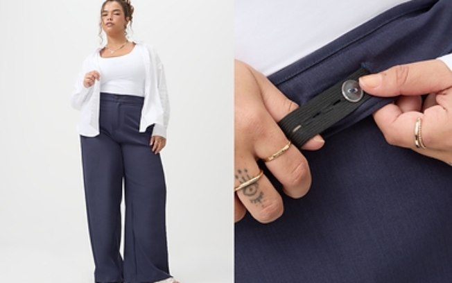 Ashua apresenta novidade na alfaiataria com calça que se adapta ao corpo