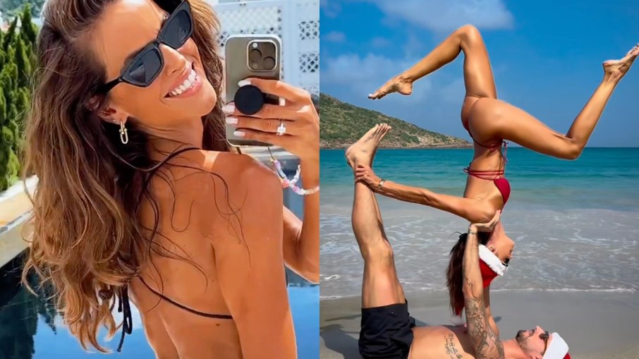 Pose já é tradição no Natal do casal Pose já é tradição no Natal do casal