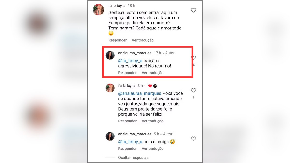 Ana Laura Marques revela motivo do término com MC Binn