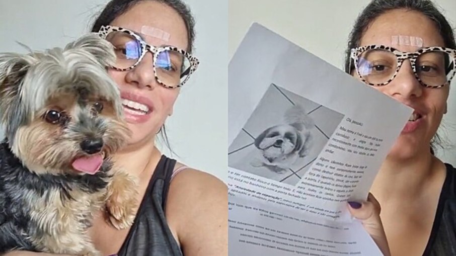 Vizinha deixa cartinha sobre cachorro ansioso; resposta emociona Vizinha deixa cartinha sobre cachorro ansioso; resposta emociona