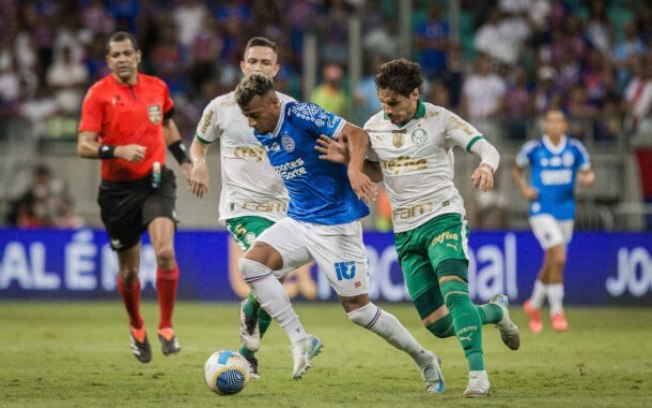 Bahia e Palmeiras mediram forças nesta quarta-feira, na Arena Fonte Nova