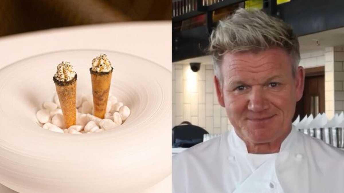 Canapés do restaurante de Gordon Ramsay