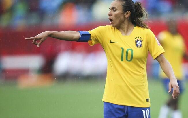 Marta é a principal personagem da seleção feminina do Brasil