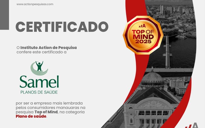 Grupo Samel é Top of Mind 2025 em duas categorias