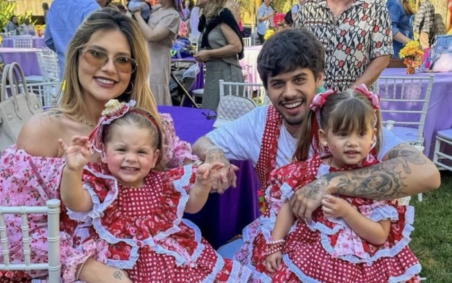 Primeira Festa Junina em família com Zé Felipe e Virgínia Fonseca encanta seguidores