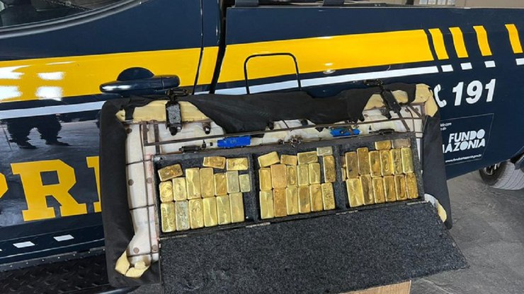 PRF apreende barras de ouro avaliadas em R$ 28 milhões