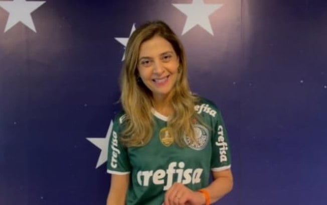 VÍDEO! Leila Pereira comemora empate do Palmeiras e se mantém otimista: 'Vamos resolver em casa'