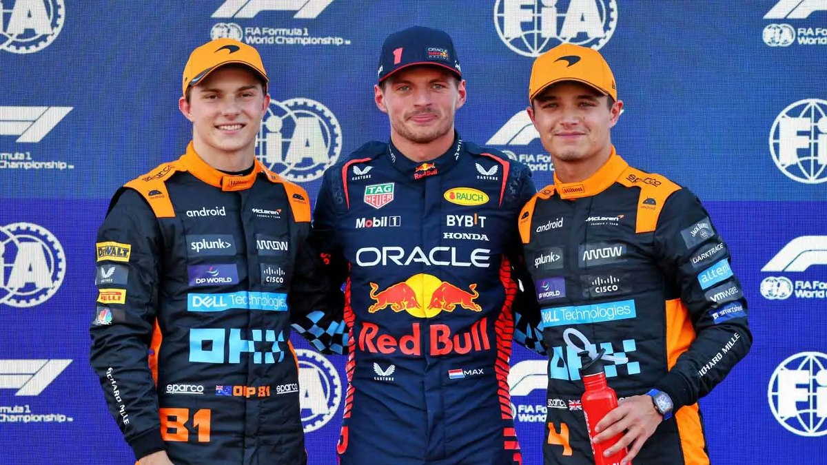 Oscar Piastri, Max Verstappen e Lando Norris brigam pelo título da F1 2025