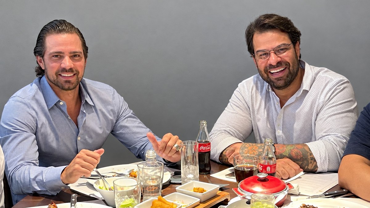 Daniel Vorcaro e Fabiano Zettel, antes das prisões Daniel Vorcaro e Fabiano Zettel, antes das prisões