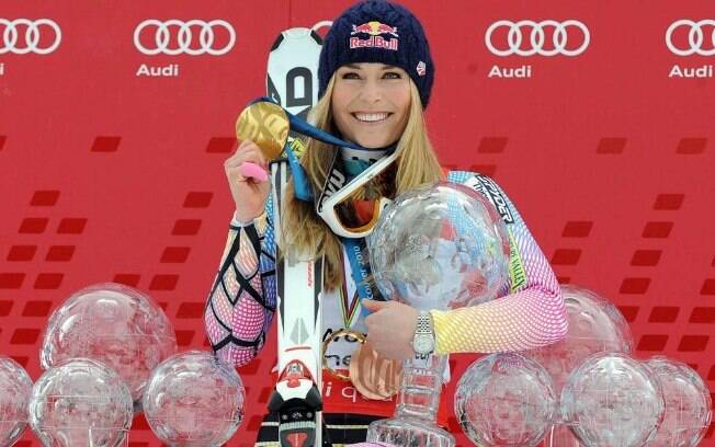 Lindsey Vonn fez história no esqui mundial