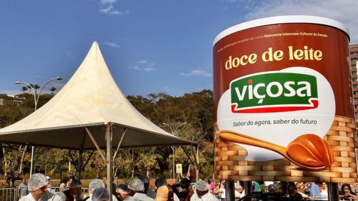 Maior doce de leite do Brasil tem 3,4 toneladas; veja produção
