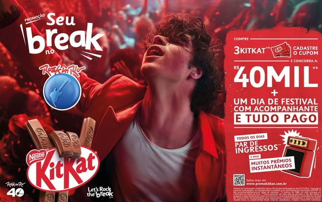 Kitkat marca presença no Rock in Rio 2024 com promoção exclusiva
