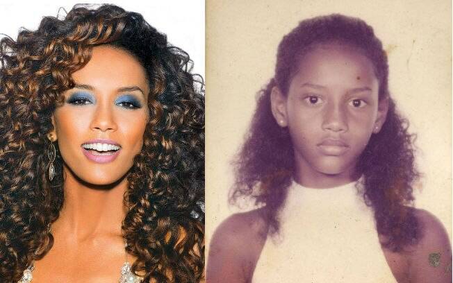 Antes e depois das celebridades: Tais Araújo quando era criança