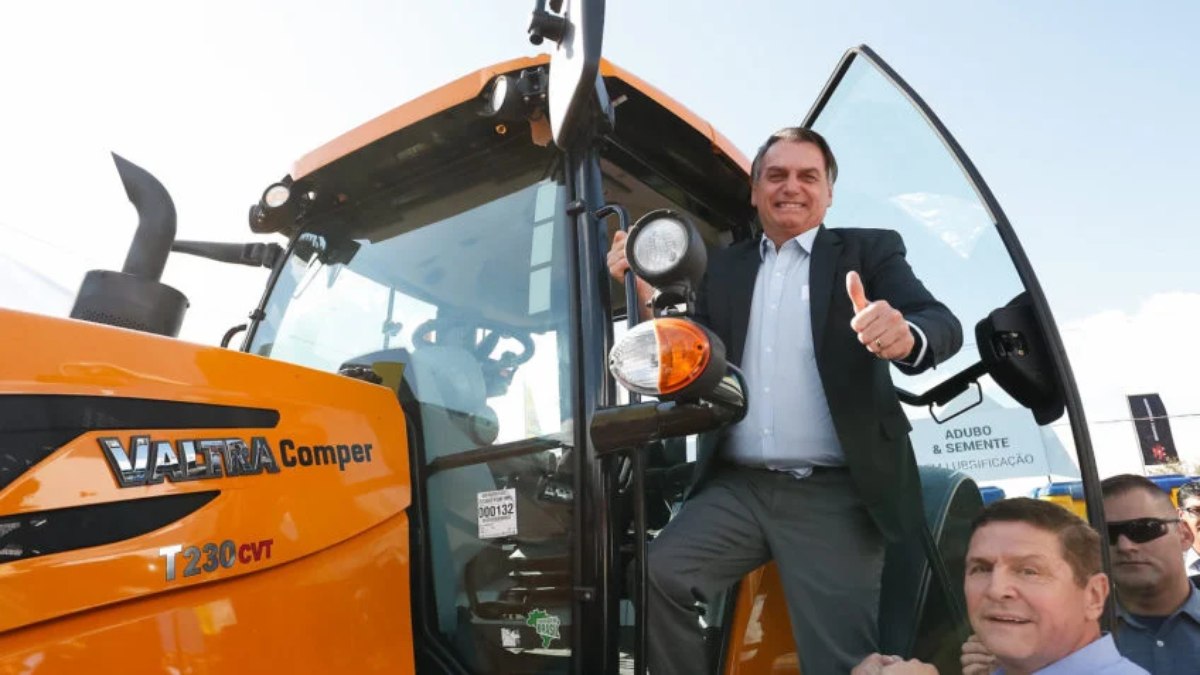 O ex-presidente Jair Bolsonaro durante a Agrishow, em 2019