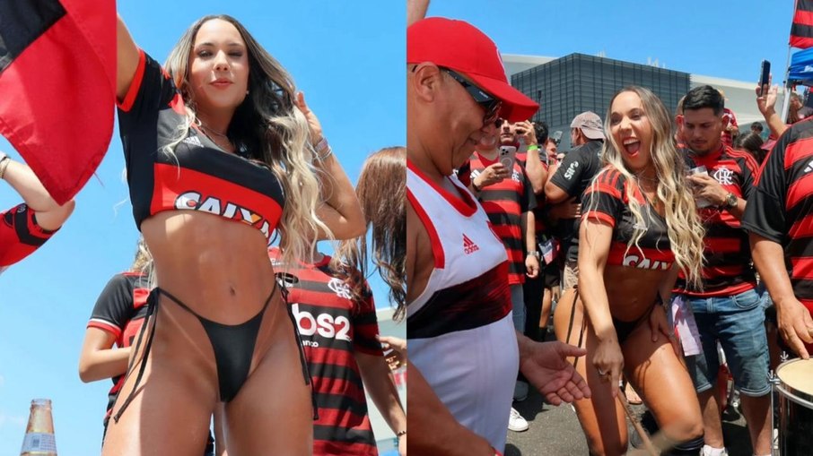 Mulher Melão celebrou conquitas do Flamengo em 2025