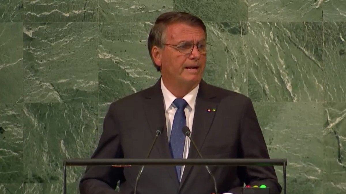 Presidente Jair Bolsonaro discursa na Assembleia Geral da ONU