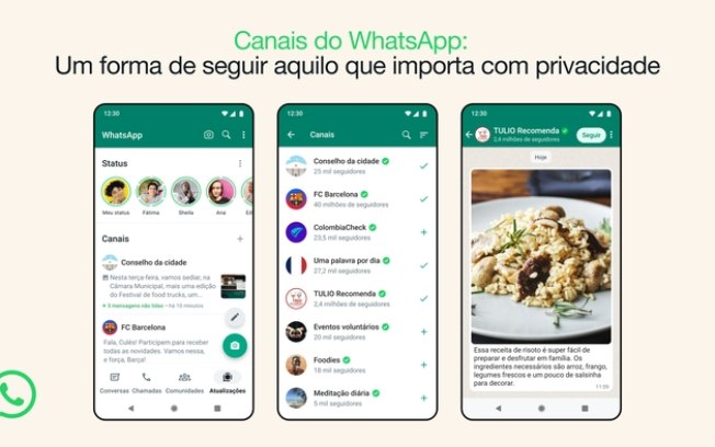 Canais do WhatsApp permitem editar mensagens até 30 dias pós envio