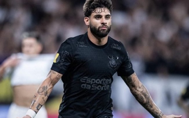 Yuri comemora gol pelo Corinthians no Paulistão 2025