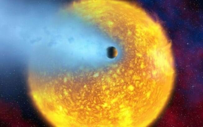 O HD 209458 b, ou 'Osiris', foi o primeiro exoplaneta observado passando em frente à sua estrela