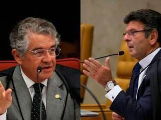 Ministro Marco Aurélio Mello e presidente do STF Luiz Fux