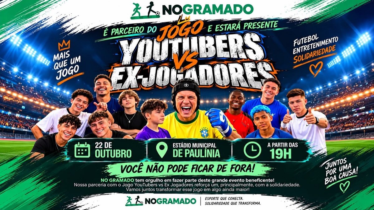 Jogo beneficente terá entrada gratuita Jogo beneficente terá entrada gratuita