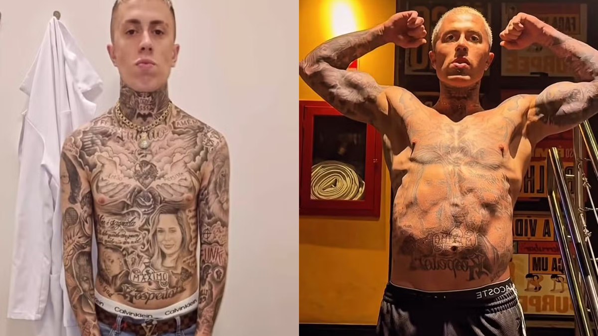 Antes e depois de MC Daniel Antes e depois de MC Daniel