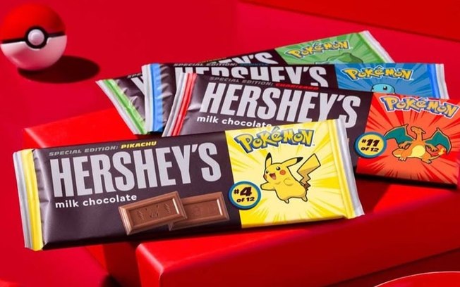 Hershey’s se junta com Pokemon e lança llinha de chocolates