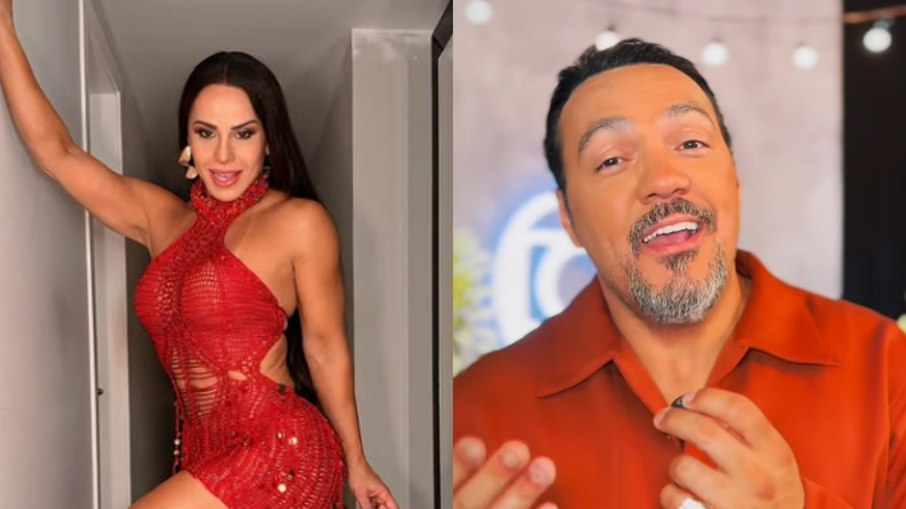 Viviane Araújo e Belo podem ter o primeiro trabalho juntos Viviane Araújo e Belo podem ter o primeiro trabalho juntos