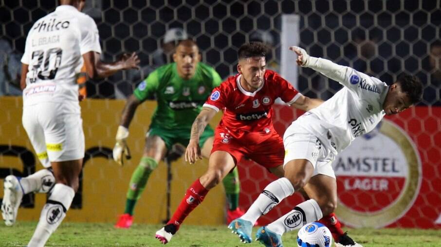 Santos venceu o Unión La Calera com gol aos 56 minutos do segundo tempo
