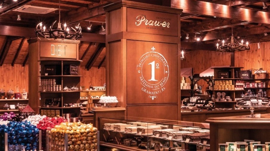 Prawer Chocolates, a primeira fábrica de chocolates caseiros do país, inaugurada em 1975, em Gramado.