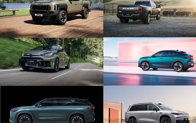 Modelos em exibição