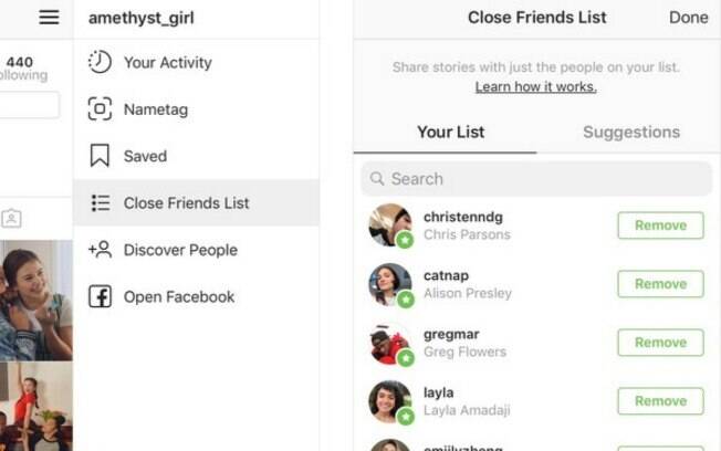 A lista de Melhores Amigos do Instagram ainda é menos privada do que criar uma segunda conta 'secreta' na rede social