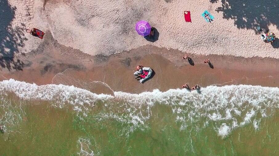 A Praia do Léo é uma das mais vazias de Ubatuba